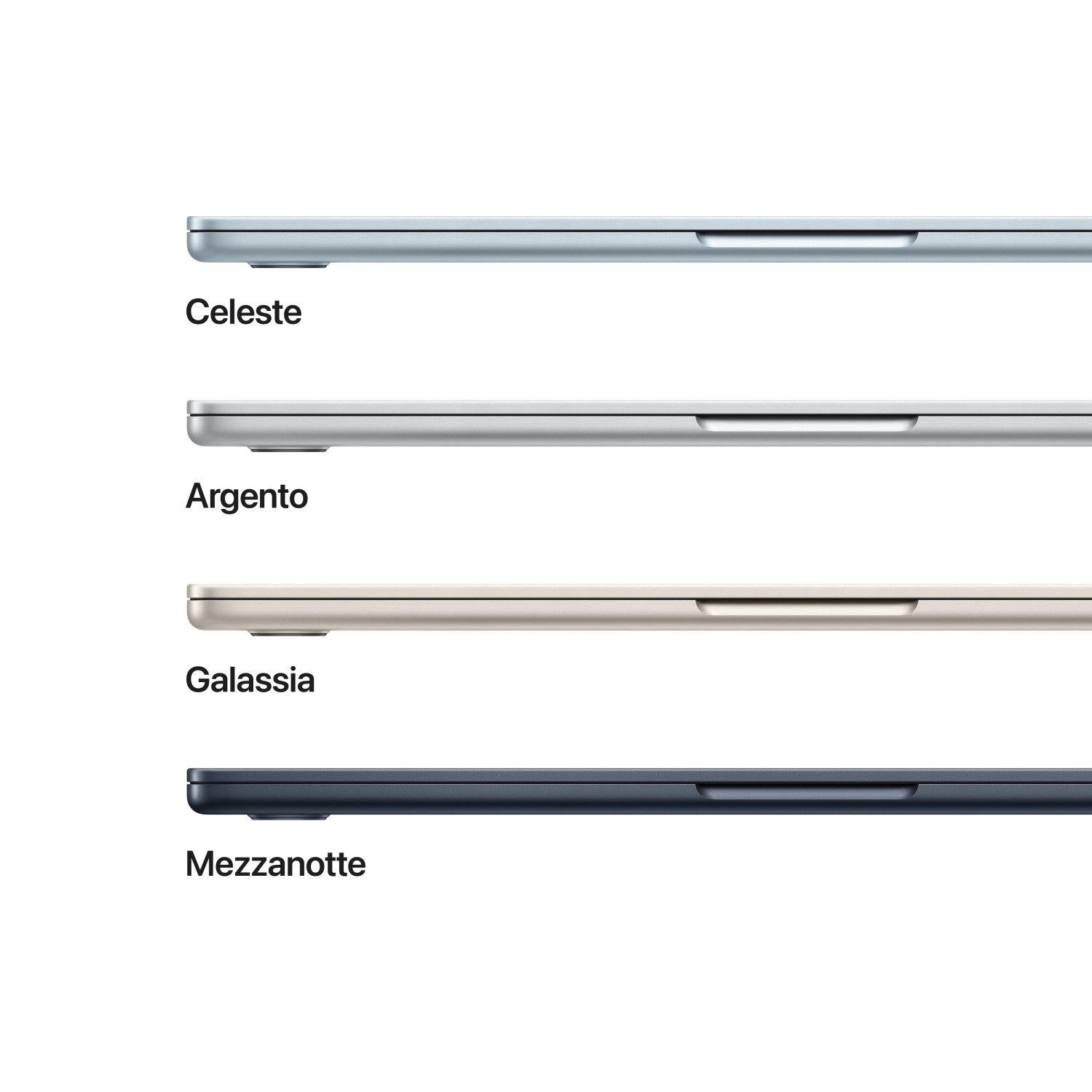 Apple MacBook Air 13" M5 chip 10 core CPU 10 core GPU, 24GB, 1TB SSD - Mezzanotte