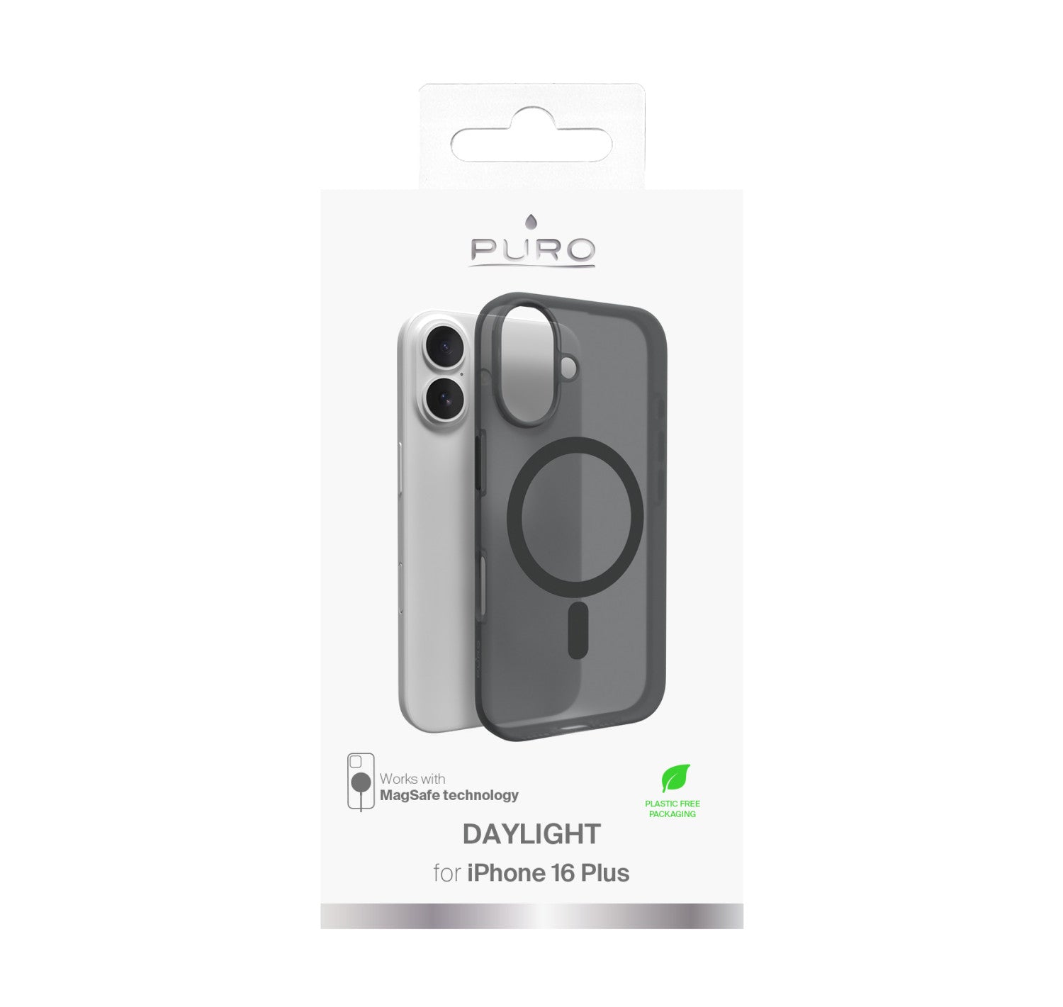 PURO Daylight custodia per cellulare 15,5 cm 6.1 pollici Cover Nero Translucent