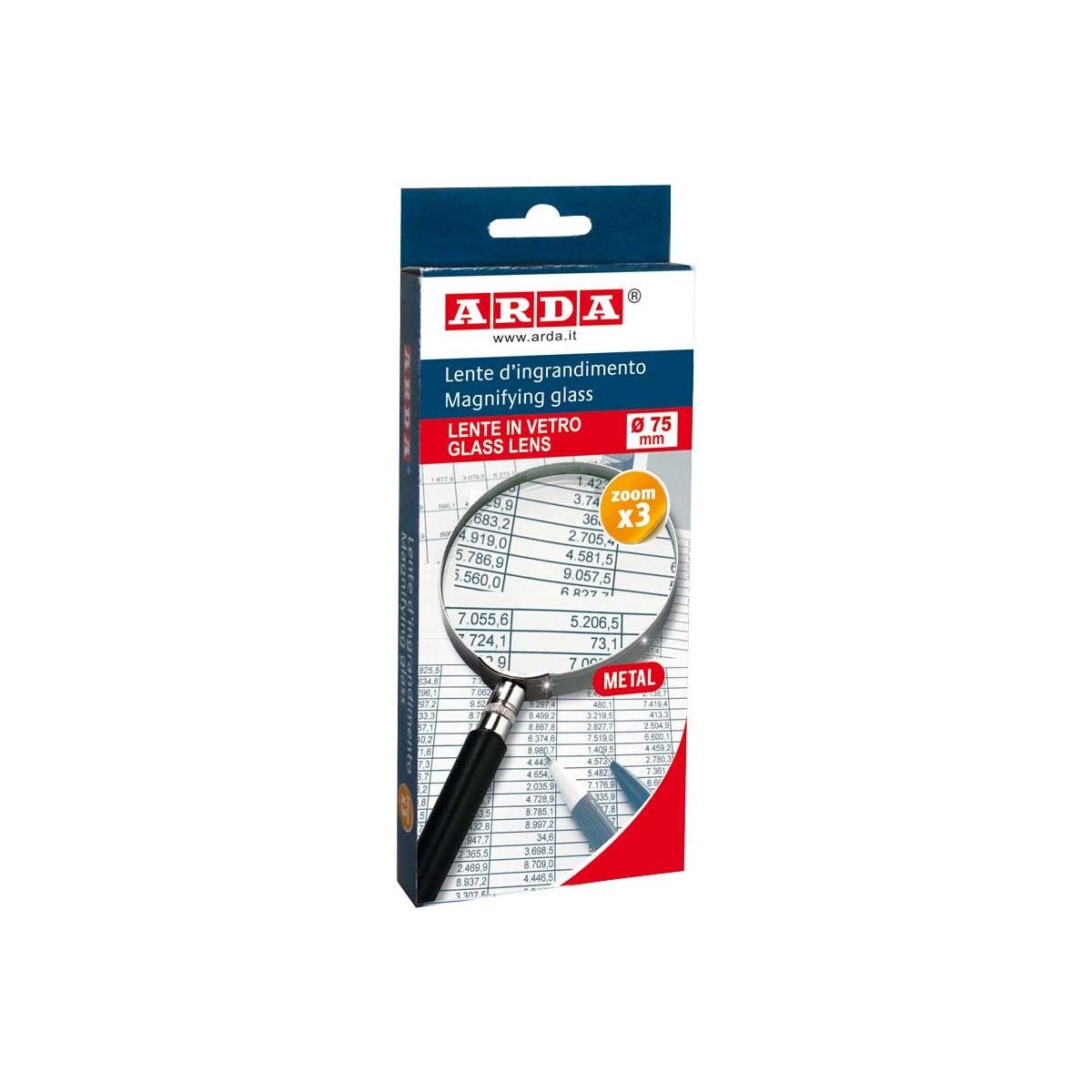 ARDA 631 lente d'ingrandimento 3x Nero, Grigio
