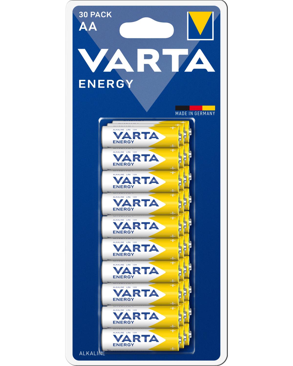 Varta ENERGY AA Blister 30 Batteria monouso Stilo AA Alcalino