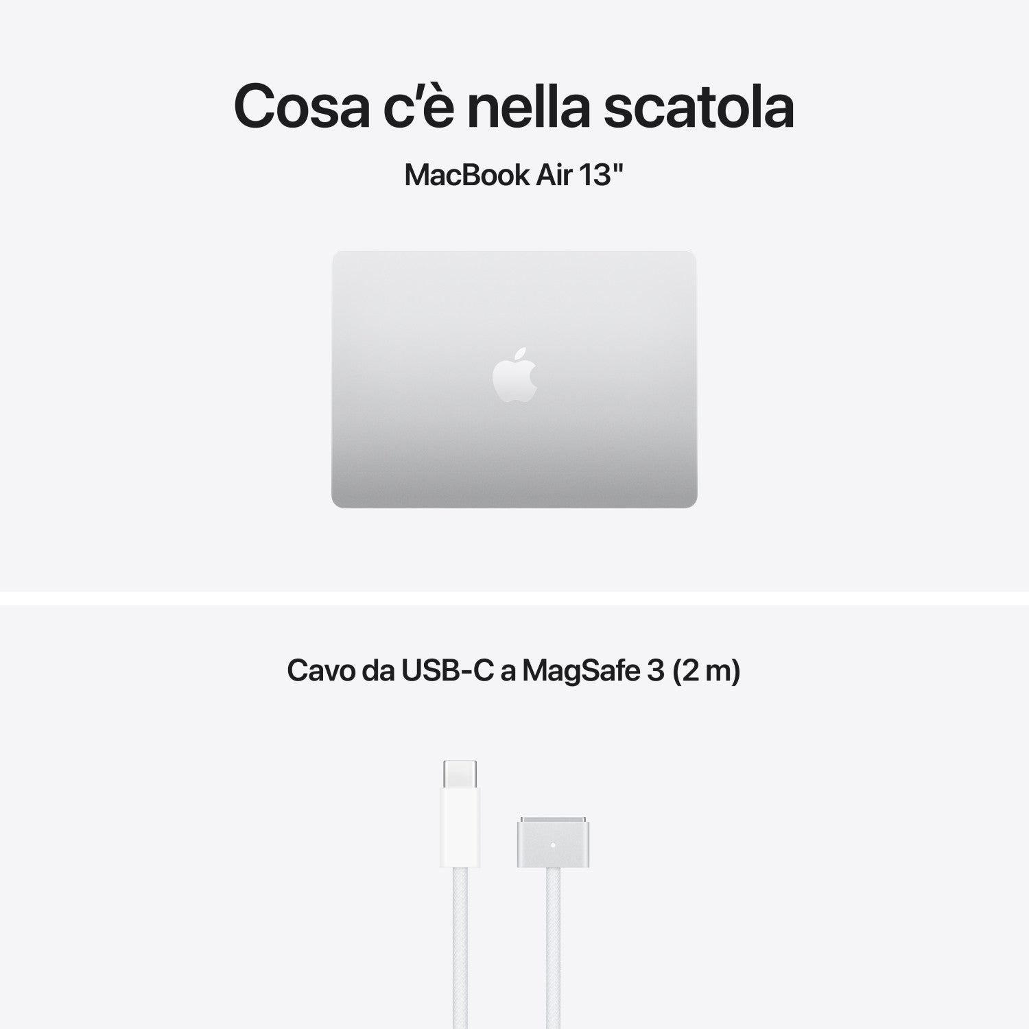Apple MacBook Air 13" M5 chip 10 core CPU 10 core GPU, 24GB, 1TB SSD - Argento