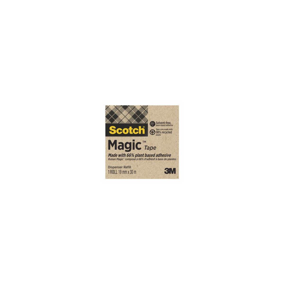 Scotch 7100364972 nastro adesivo da cancelleria 30 m Acrilico, Cellulosa Trasparente 1 pz