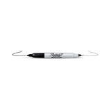 Sharpie Twin Tip marcatore permanente Punta sottile Nero 12 pz
