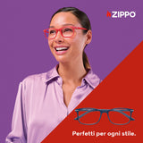 Zippo Occhiali da Lettura 31Z-B24 Unisex Blu 2.00 Diottrie