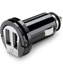 Cellularline USB Car Charger Dual Caricabatterie da Auto Universal Nero