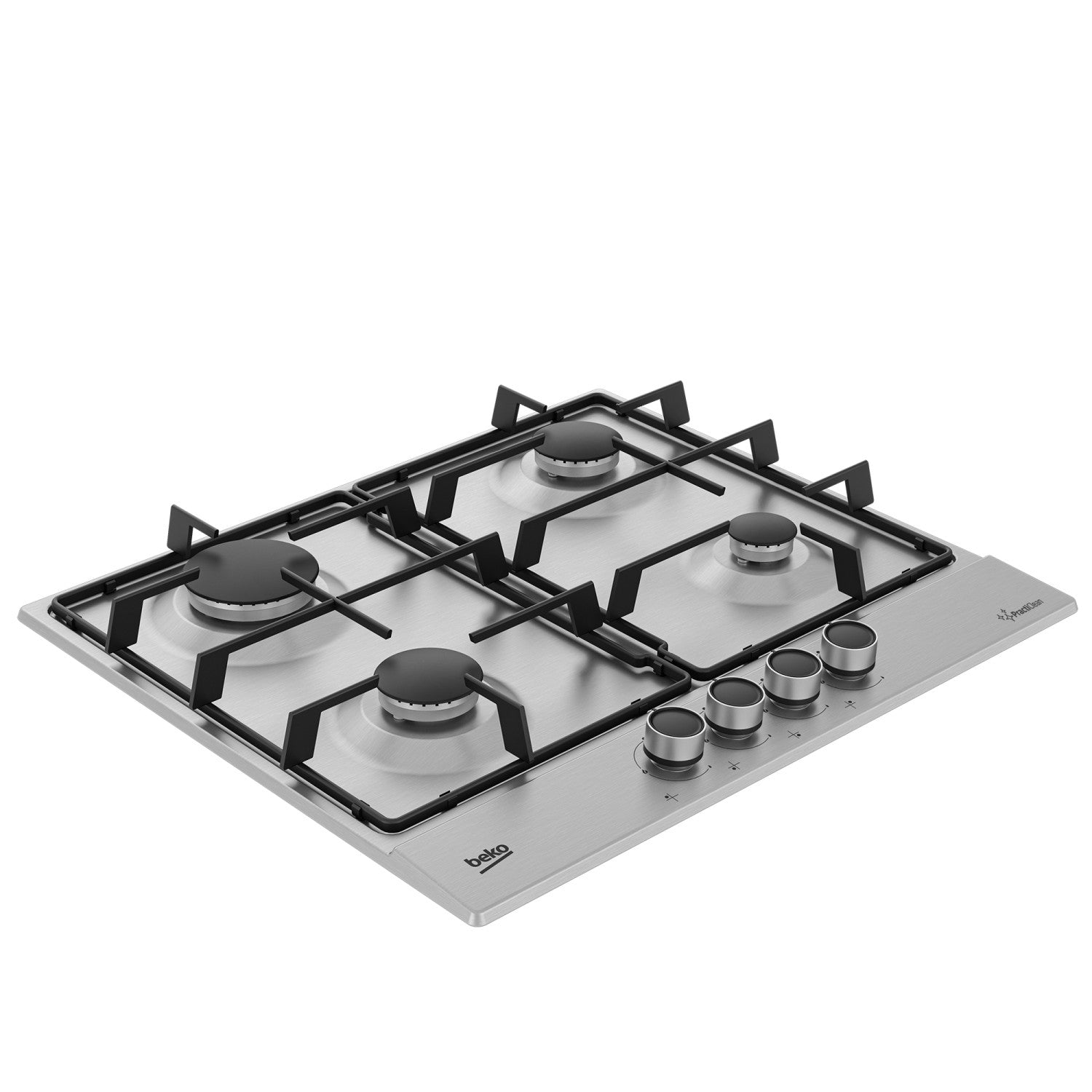 Beko HIAG64223SXE Piano Cottura da Incasso a Gas 4 Fornelli Inox