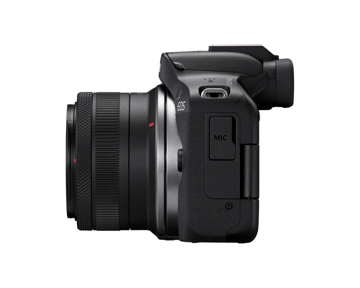 Canon EOS R50Black RF-S 18-45mm F4.5-6.3 IS STM Kit MILC 24,2 MP CMOS 6000 x 4000 Pixel Nero