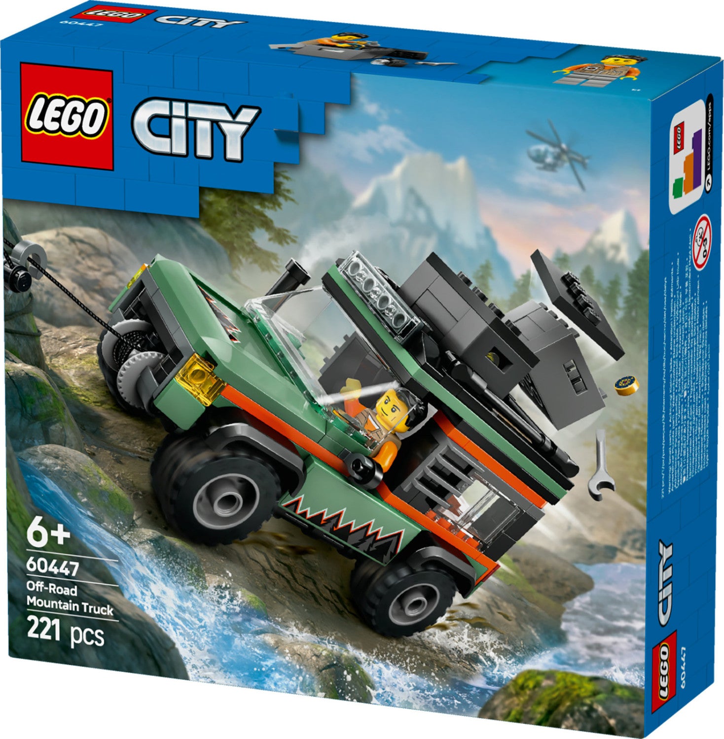 LEGO City Fuoristrada 4x4 di Montagna 60447 Set da Costruzione 6 Anni 221 Pezzi