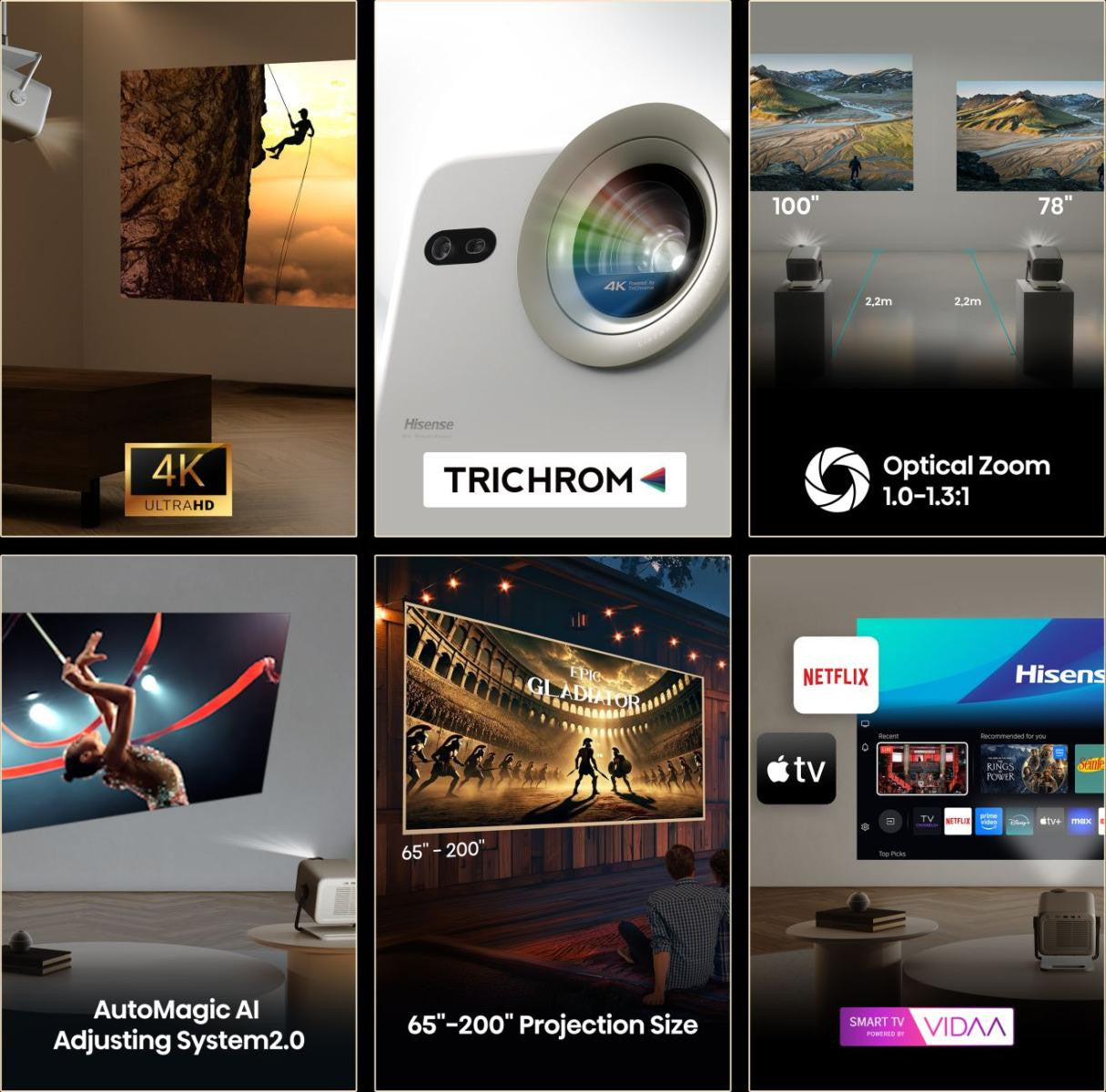 Hisense M2 Pro UHD 4K (3840x2160) Compatibilità 3D Grigio