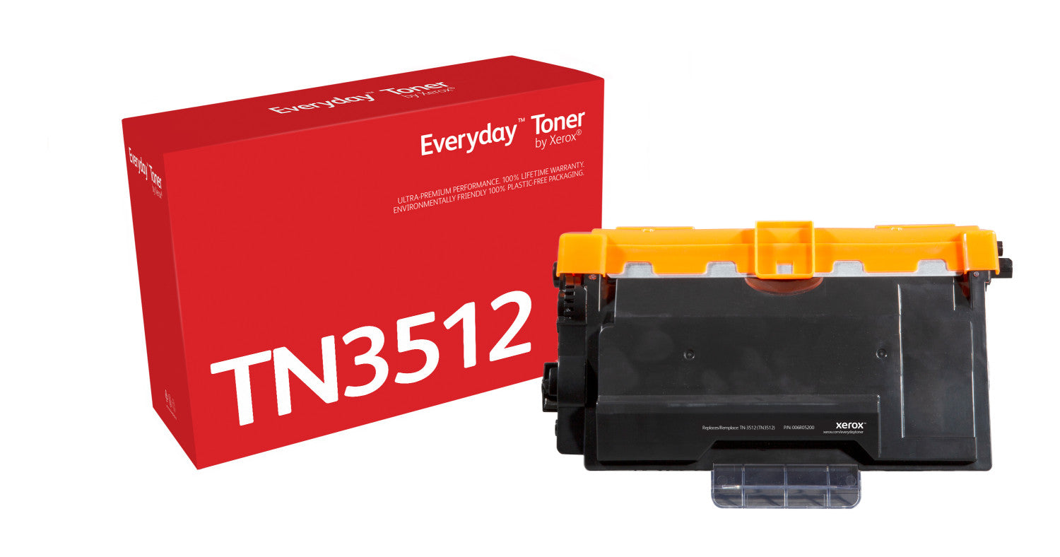 Toner Everyday di Xerox Nero compatibile con Brother TN3512, Altissima capacità