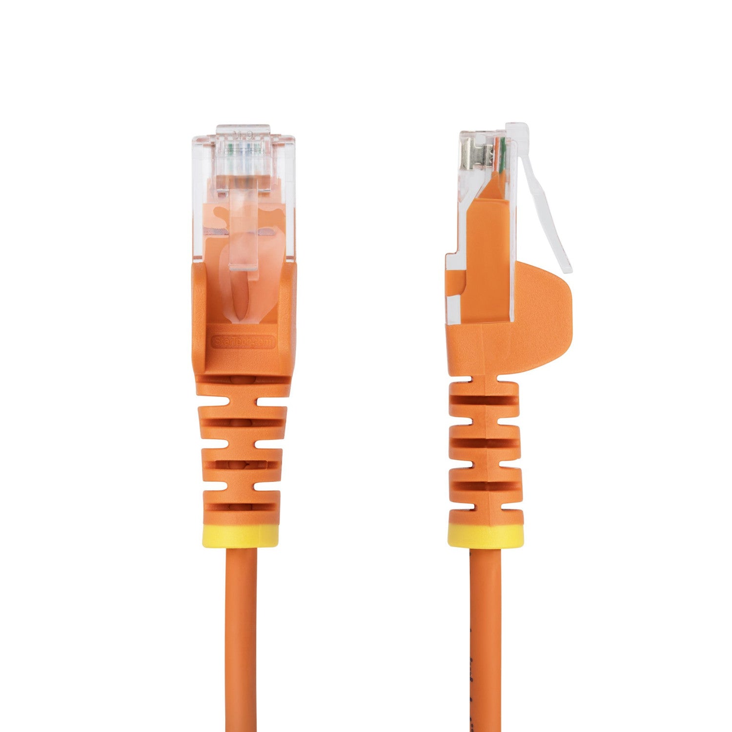 StarTech.com Cavo Ethernet CAT6 Arancionene da 2,5m; Patch UTP con Plug RJ45 Antigroviglio e Rilievi di Trazione, Cavo Lan Slim in Rame Puro 28AWG, Sottoposto a test Fluke