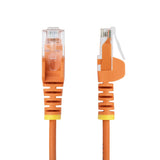 StarTech.com Cavo Ethernet CAT6 Arancionene da 2,5m; Patch UTP con Plug RJ45 Antigroviglio e Rilievi di Trazione, Cavo Lan Slim in Rame Puro 28AWG, Sottoposto a test Fluke