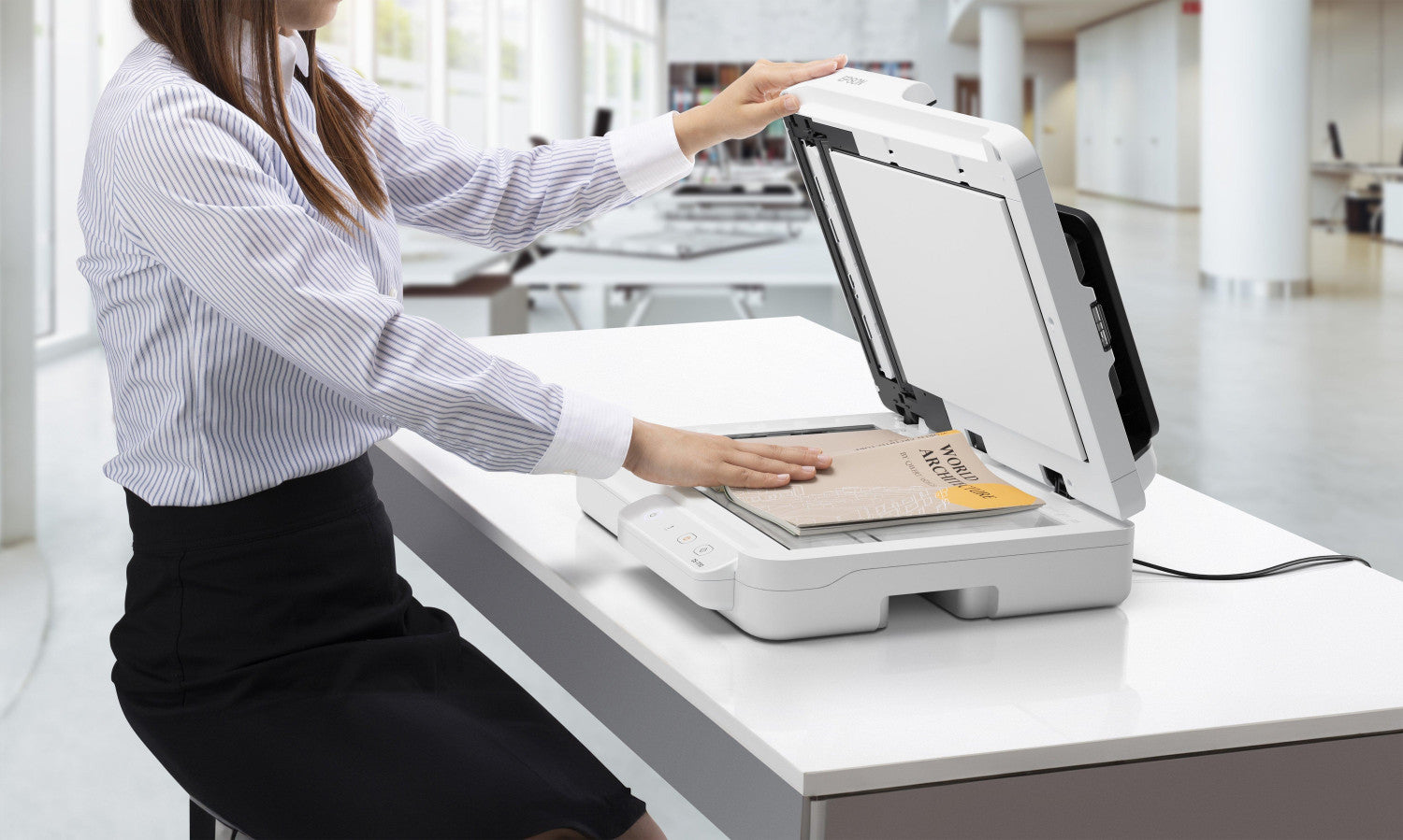 Epson WorkForce DS-1730 Scanner a piano e ADF 1200 x 1200 DPI A4 Nero, Bianco