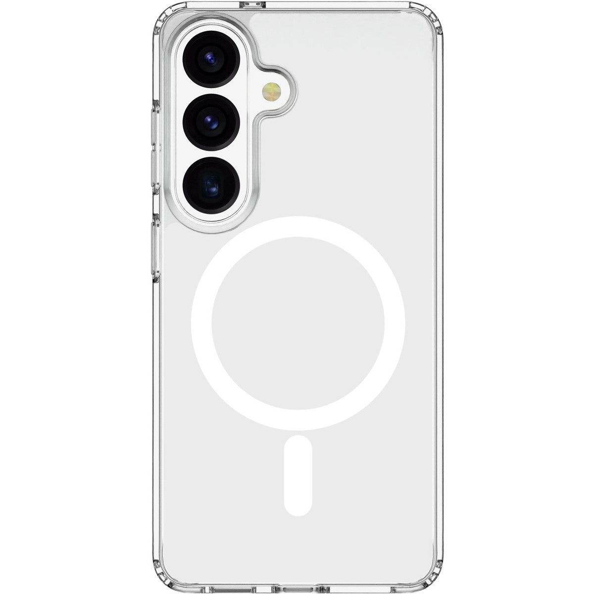 Cellularline Clear Mag - Galaxy S26 Custodia trasparente ultra resistente con bordo in gomma, compatibile con ecosistema Qi2 e accessori magnetici, trattata contro l ingiallimento.