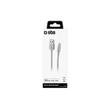 SBS TECABLEUSBIP589BS cavo Lightning 1 m Argento