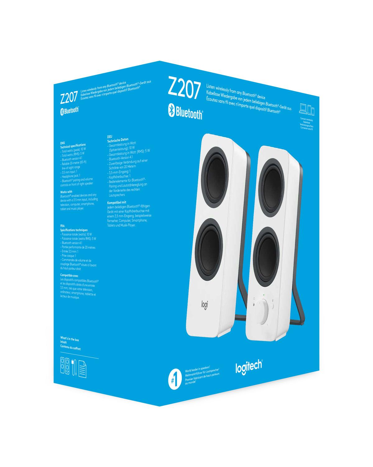 Logitech Z207 Altoparlante Con Cavo e senza Cavo 5 W Bianco
