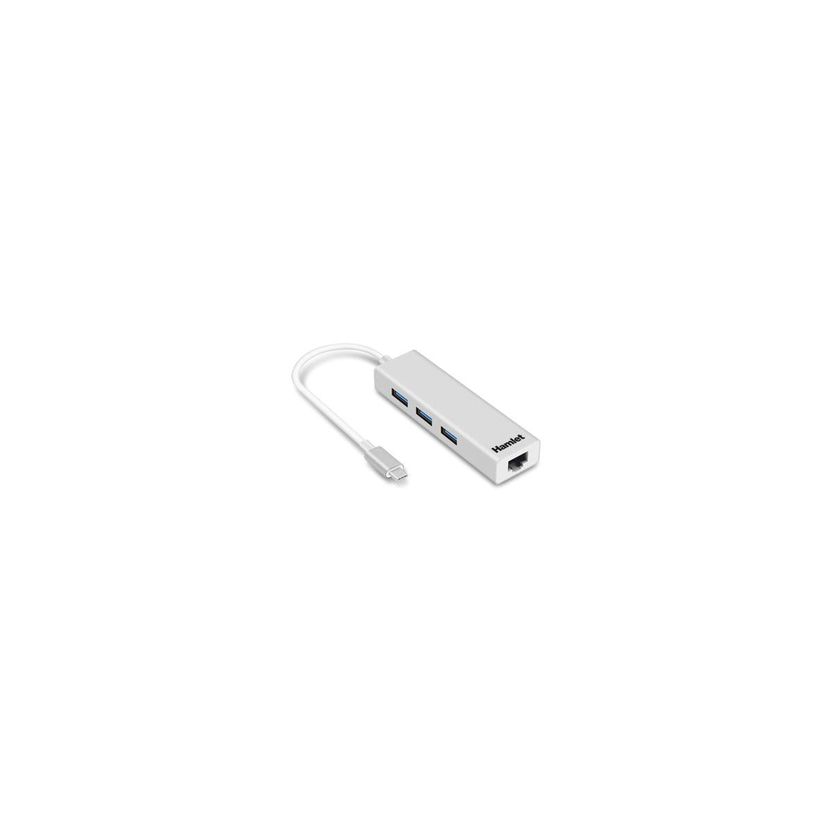 Hamlet XHUB331TCL replicatore di porte e docking station per laptop USB 3.2 Gen 1 (3.1 Gen 1) Type-C Bianco