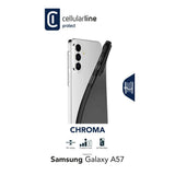 Cellularline CHROMA Galaxy A57 Custodia in TPU colorata, opaca e soft touch con interno in microfibra antigraffio. Protegge bordi e tasti senza alterare il design del telefono.