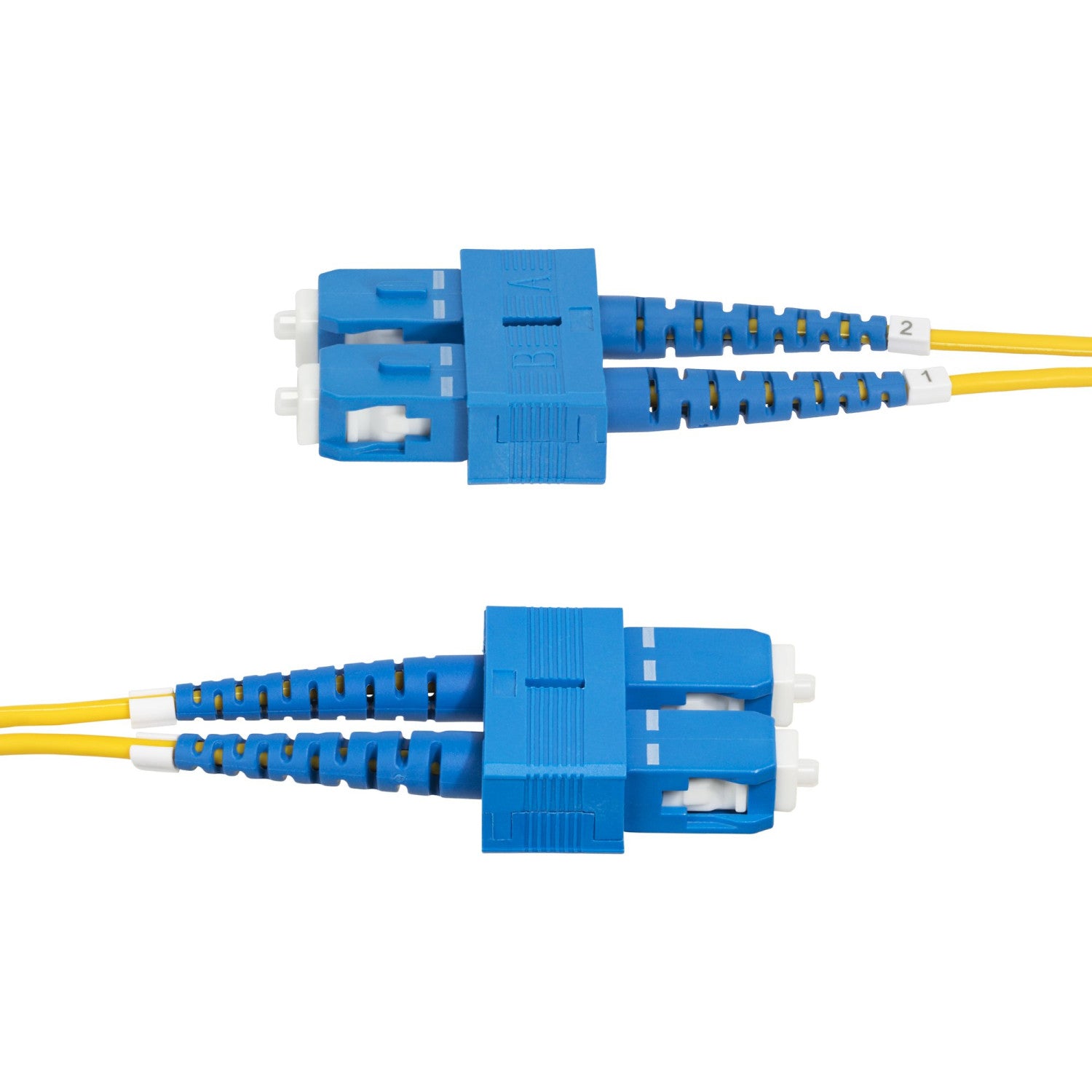 StarTech.com Cavo in fibra ottica duplex monomodale OS2 da SC a SC (UPC) da 1m, 9/125µm, 40G/100G, Insensibile alla piegatura, Bassa perdita di inserzione, Cavo patch in fibra LSZH