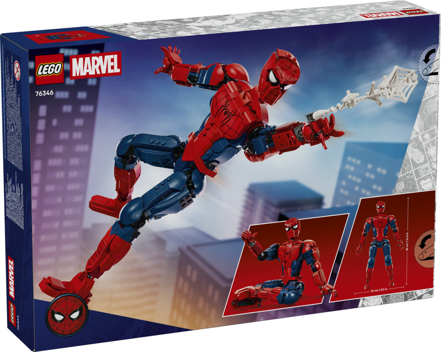LEGO Marvel 76346 Personaggio Di Spider-Man Action Figure 813 Pezzi 36 Cm 12