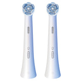 Oral-B Testine di Ricambio iO Series Ultimate Clean, testine rotonde di ricambio originali, con setole CrissCross per pulizia e rimozione della placca avanzate e in profondità, 2
