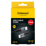 Intenso CHARGING / DATA CABLE C240C / 2 METER / ZWART cavo USB USB C 240 W Nero
