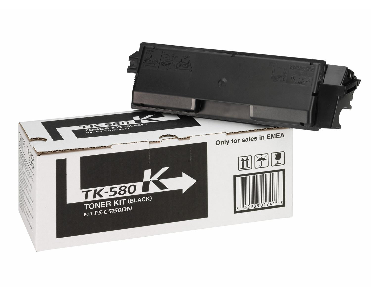 KYOCERA TK-580K cartuccia toner 1 pz Originale Nero