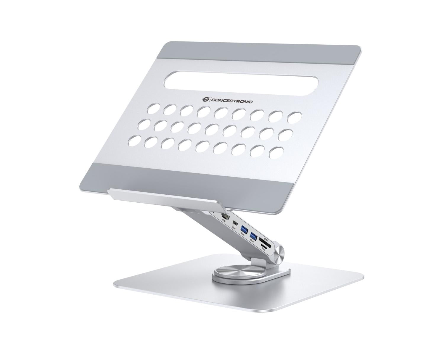 Conceptronic DONN27G supporto per laptop Supporto per computer portatile Argento