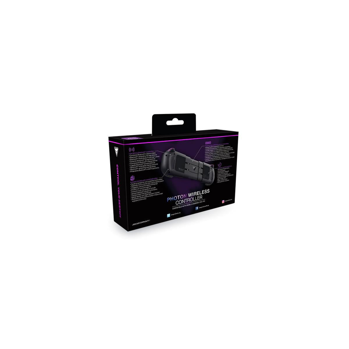 Dragonshock Photon Nero Bluetooth Gamepad Android, PC, iOS