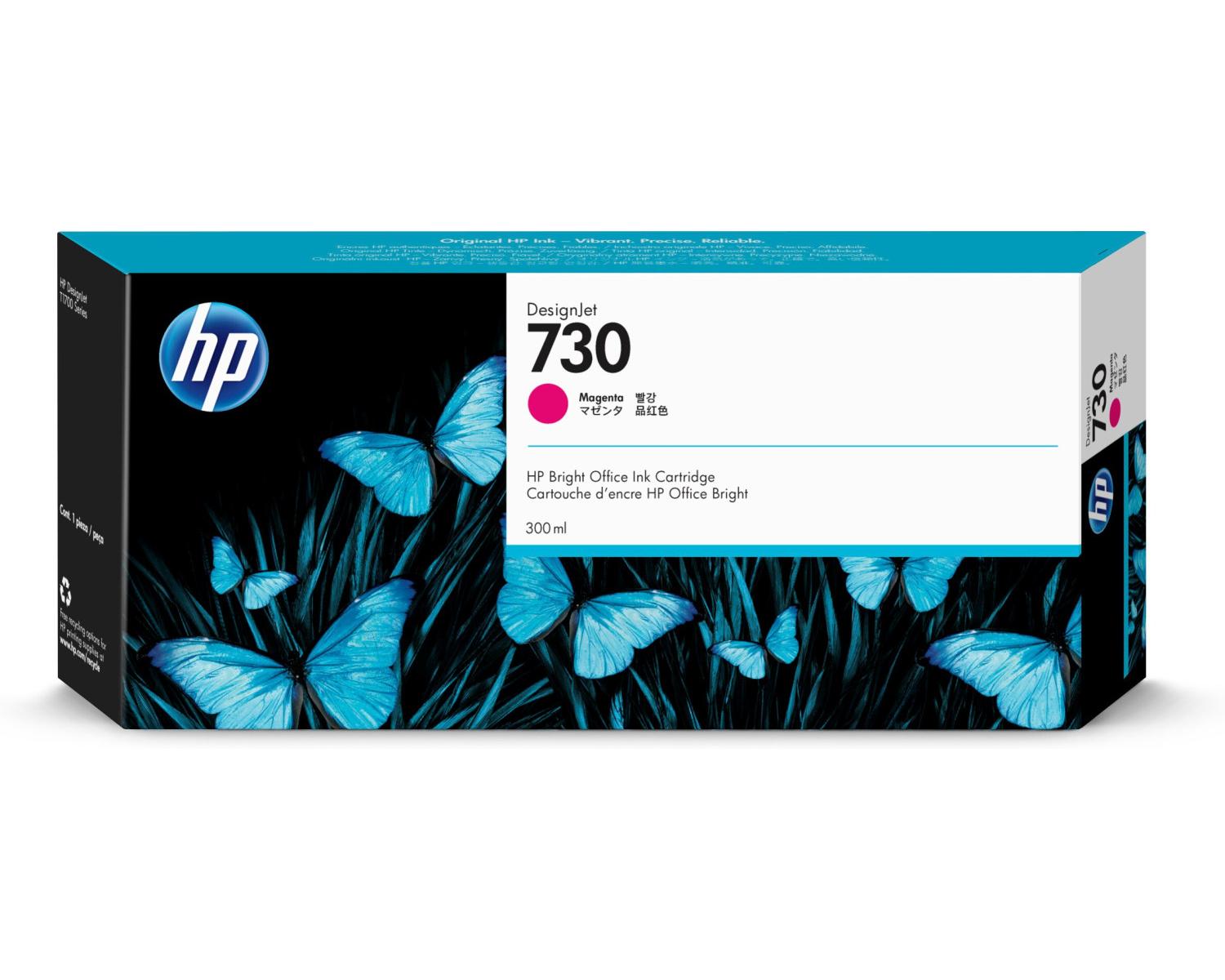 HP 730 300 ml Magenta DesignJet Ink Cartridge Cartuccia d'Inchiostro 1 pz Originale