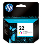 HP 22 Tri Color Original Ink Cartridge Cartuccia d'Inchiostro 1 pz Resa Standard Ciano Magenta Giallo