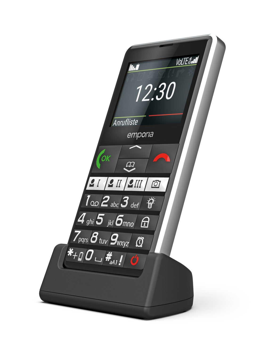Emporia emporiaPURE-LTE 5,87 cm (2.31 pollici) 107 g Nero Telefono per anziani