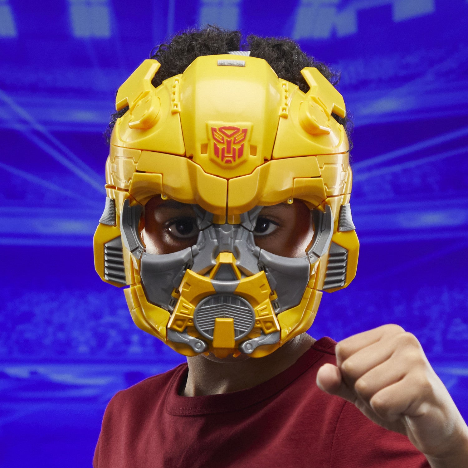 Transformers Maschera Bumblebee 2 in 1, action figure e maschera 2 in 1 di Bumblebee B-127