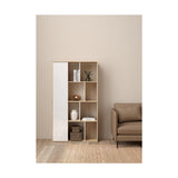 Tvilum 71739hluu Libreria Jackson Hickory / Bianco lucido