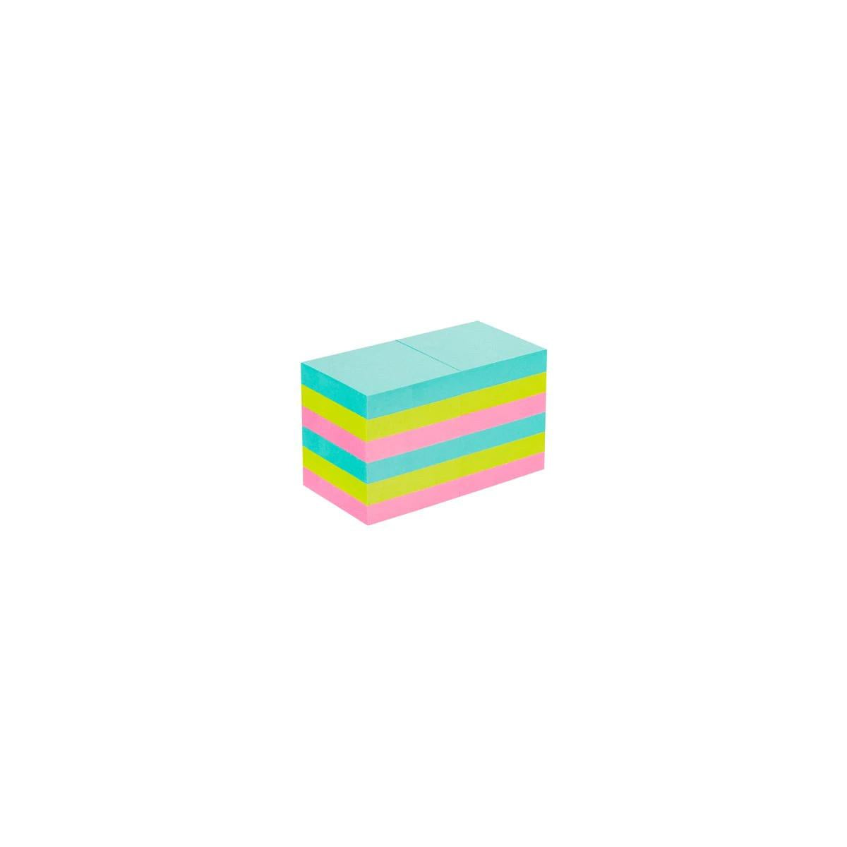 Post-It 622-12SS-COS pouch autoadesiva Quadrato Blu, Verde, Rosa 90 fogli Autoadesivo