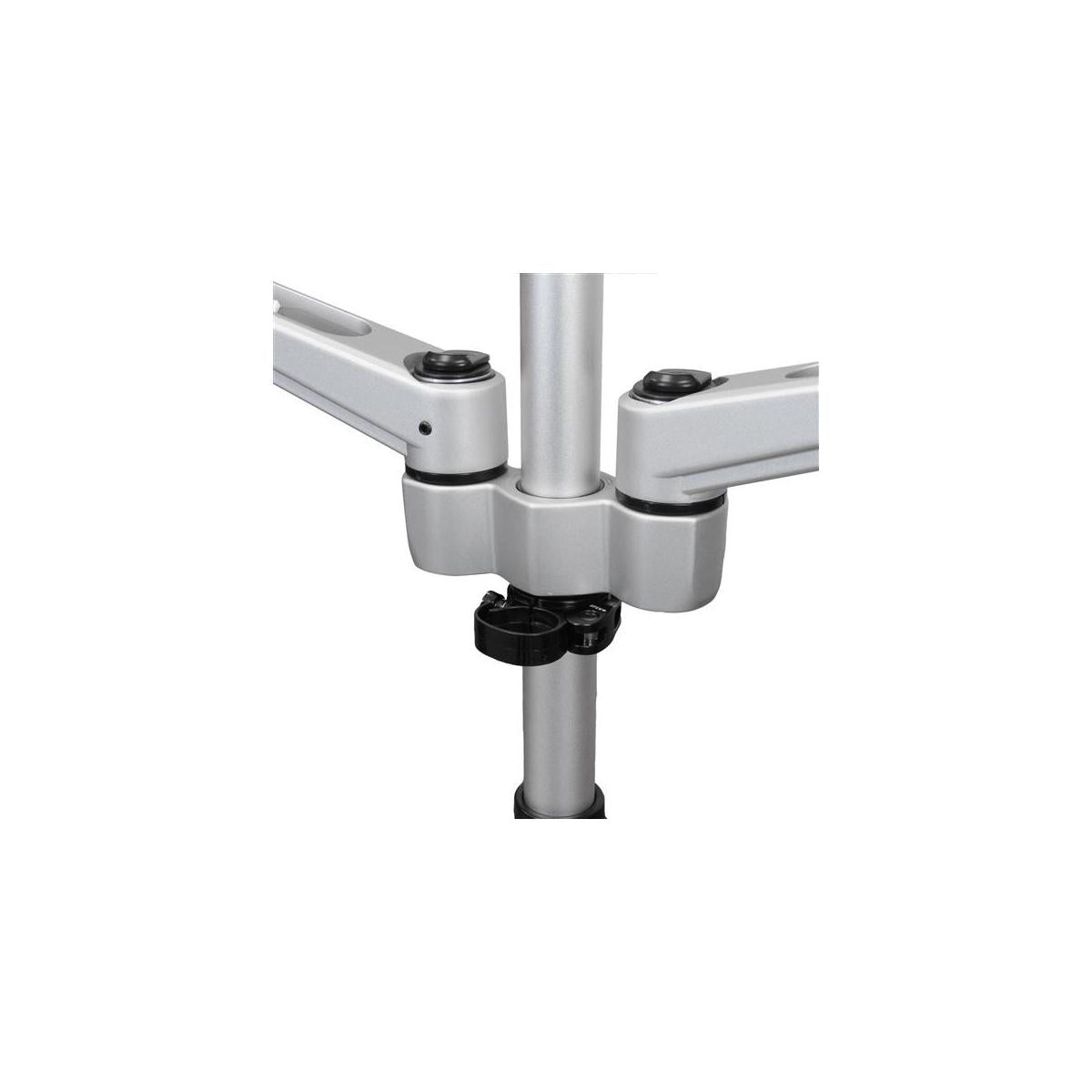 StarTech.com ARMDUAL30 supporto da tavolo per Tv a schermo piatto 76,2 cm (30") Nero, Argento Scrivania