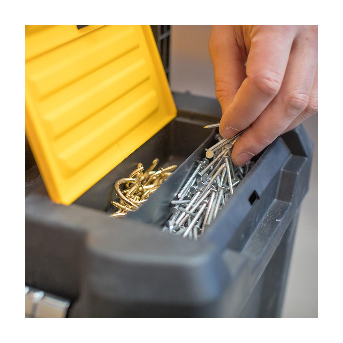 Stanley Essential Valigetta rigida per attrezzi Plastica Grigio, Giallo
