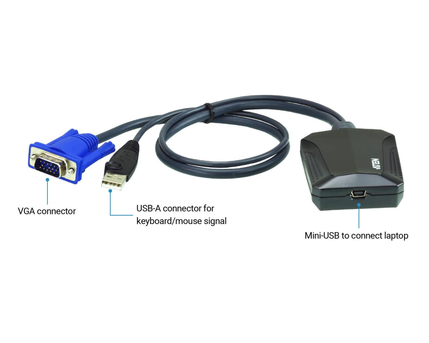 ATEN Adattatore crash cart console KVM USB per laptop