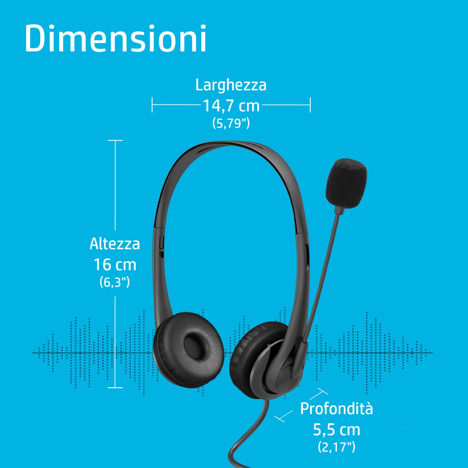 HP Cuffie stereo USB G2