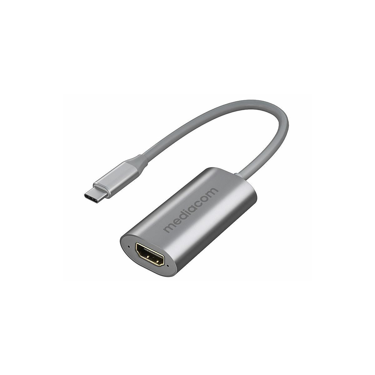 Mediacom MD-C306 hub di interfaccia USB tipo-C Alluminio