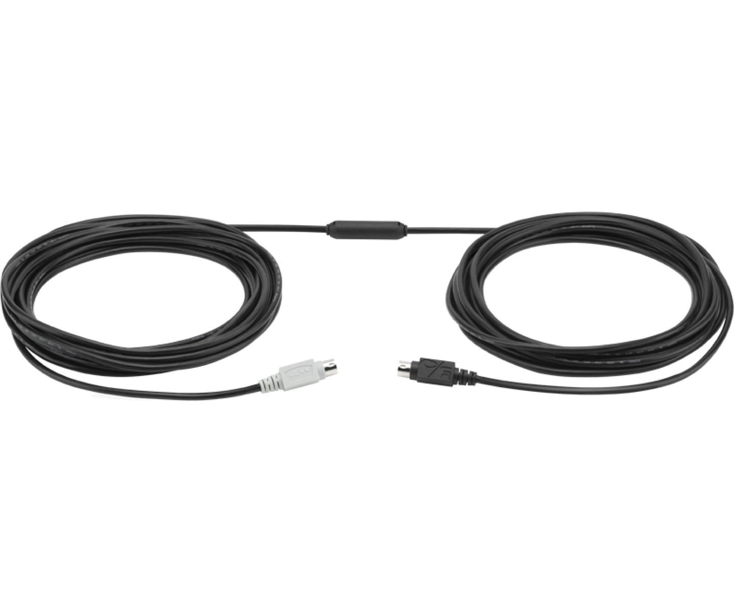 Logitech GROUP 10m Extender Cable cavo PS/2 6-p Mini-DIN Nero