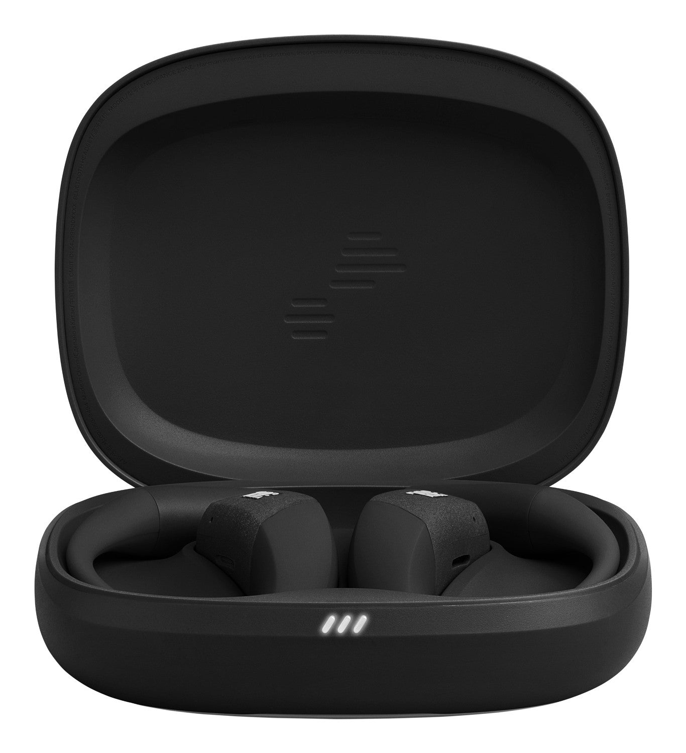 JBL Endurance Zone Cuffie Sportive Open-Ear True Wireless con Archetto Ergonomico, colore Nero e grigio