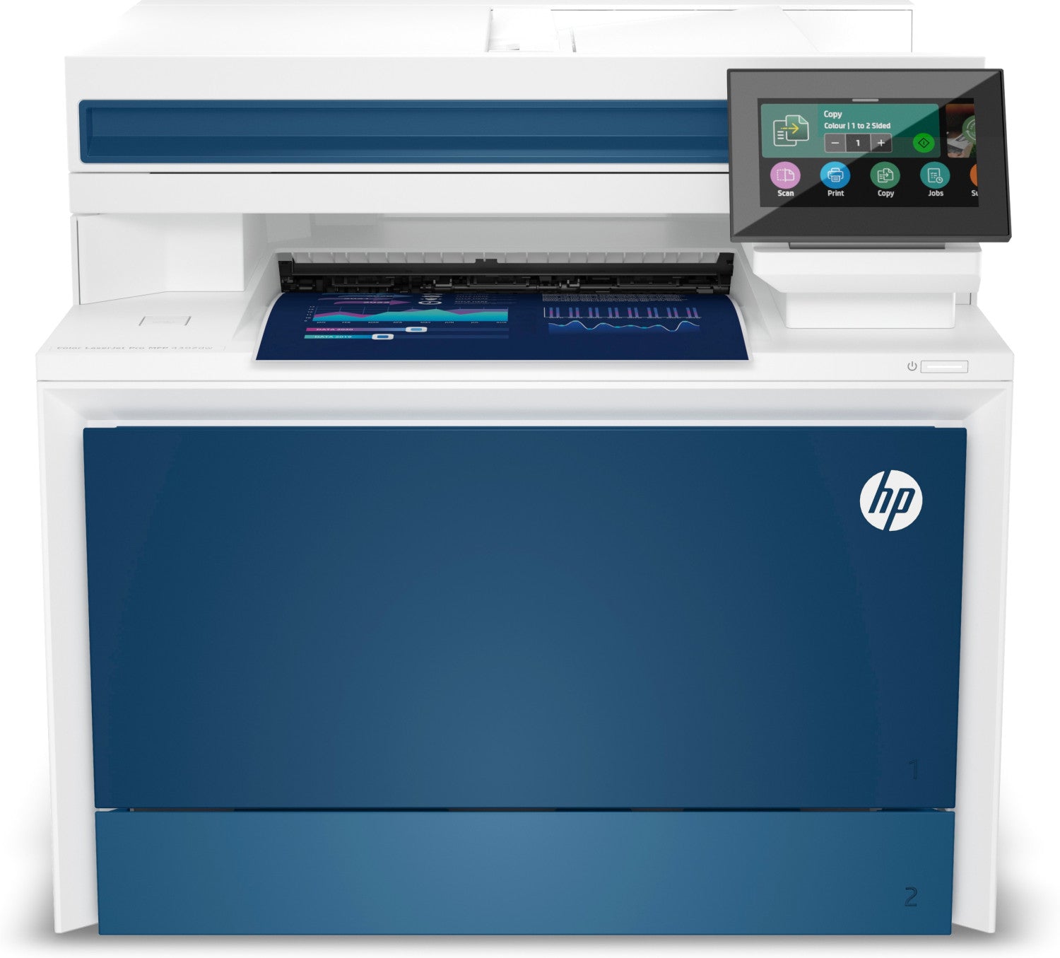 HP 4RA83F Stampante Color LaserJet Pro MFP 4302dw Printer Laser A4 600x600 DPI 33 ppm Wi Fi Bianco Blu