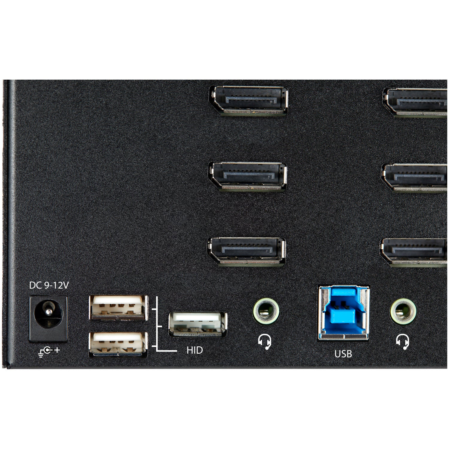 StarTech.com KVM Switch DisplayPort a 2 porte e 4 monitor - 4K 60Hz UHD HDR - KVM per desktop PC 4K DP 1.2 con hub USB 3.0 a 2 porte (5Gbps) e 4 porte USB 2.0 HID, audio - Commutazione con tasti rapidi - TAA