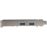 StarTech.com Scheda PCIe USB 3.1 a 2 porte - Scheda di espansione PCI Express USB 3.2 Gen 2 Type-A 10Gbps - Adattatore da PCI express a USB - Profilo completo/basso - Windows e Linux