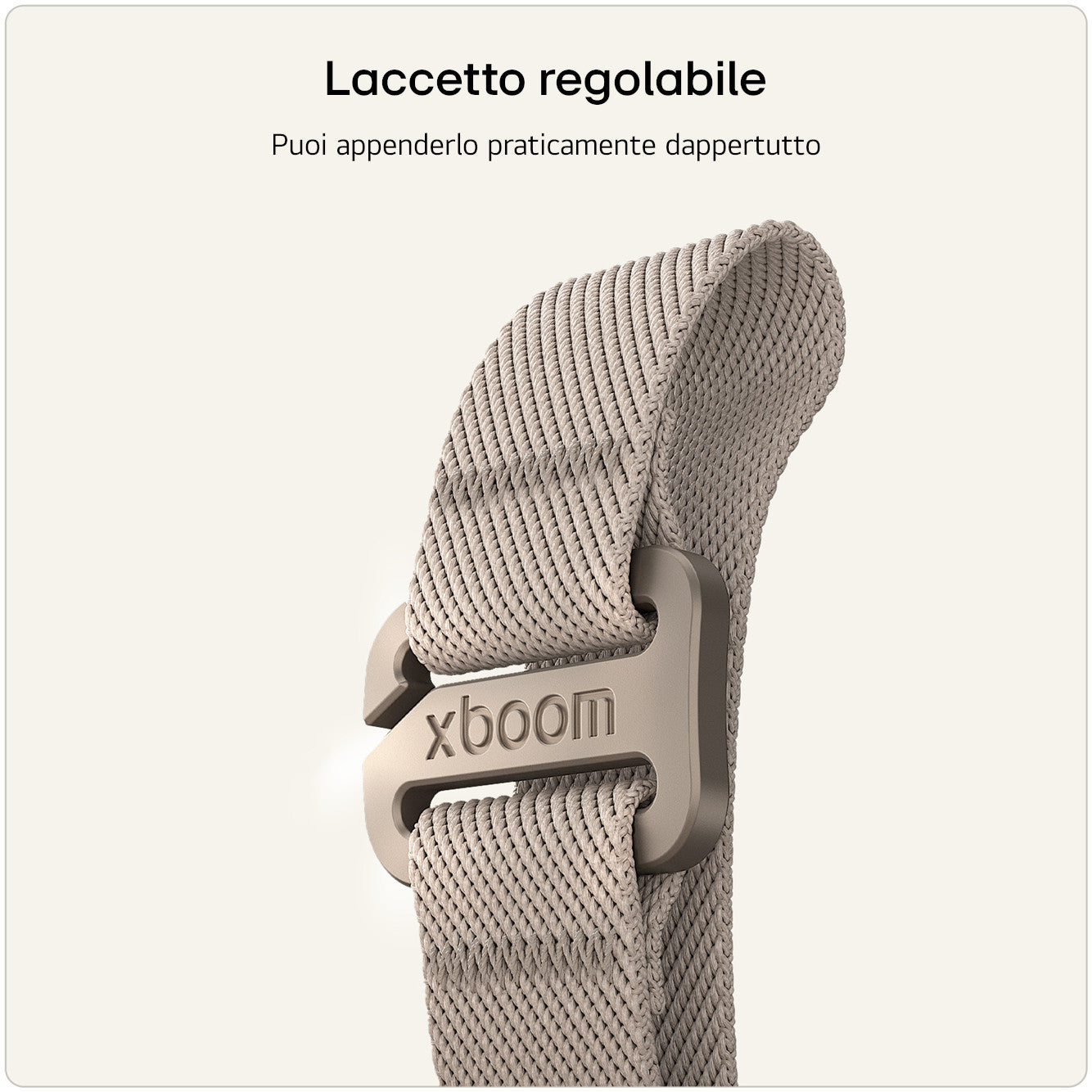LG xboom Mini by will.i.am, Speaker Bluetooth portatile 5W, Compatto e versatile, 10 ore di autonomia, IP67, Grey