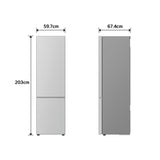 LG GBBSJ21DPY Frigorifero combinato Fit&Max 60cm, Classe D, 375L, AI Inverter, Prime Silver