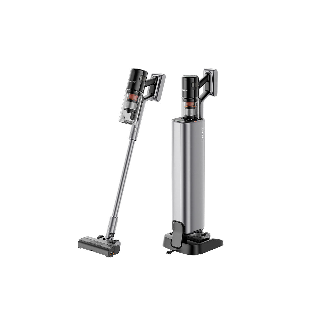 UWANT V800 scopa elettrica Aspirapolvere elettrica Batteria Secco HEPA Sacchetto per la polvere 0,5 L Grigio, Nero 3000 Ah