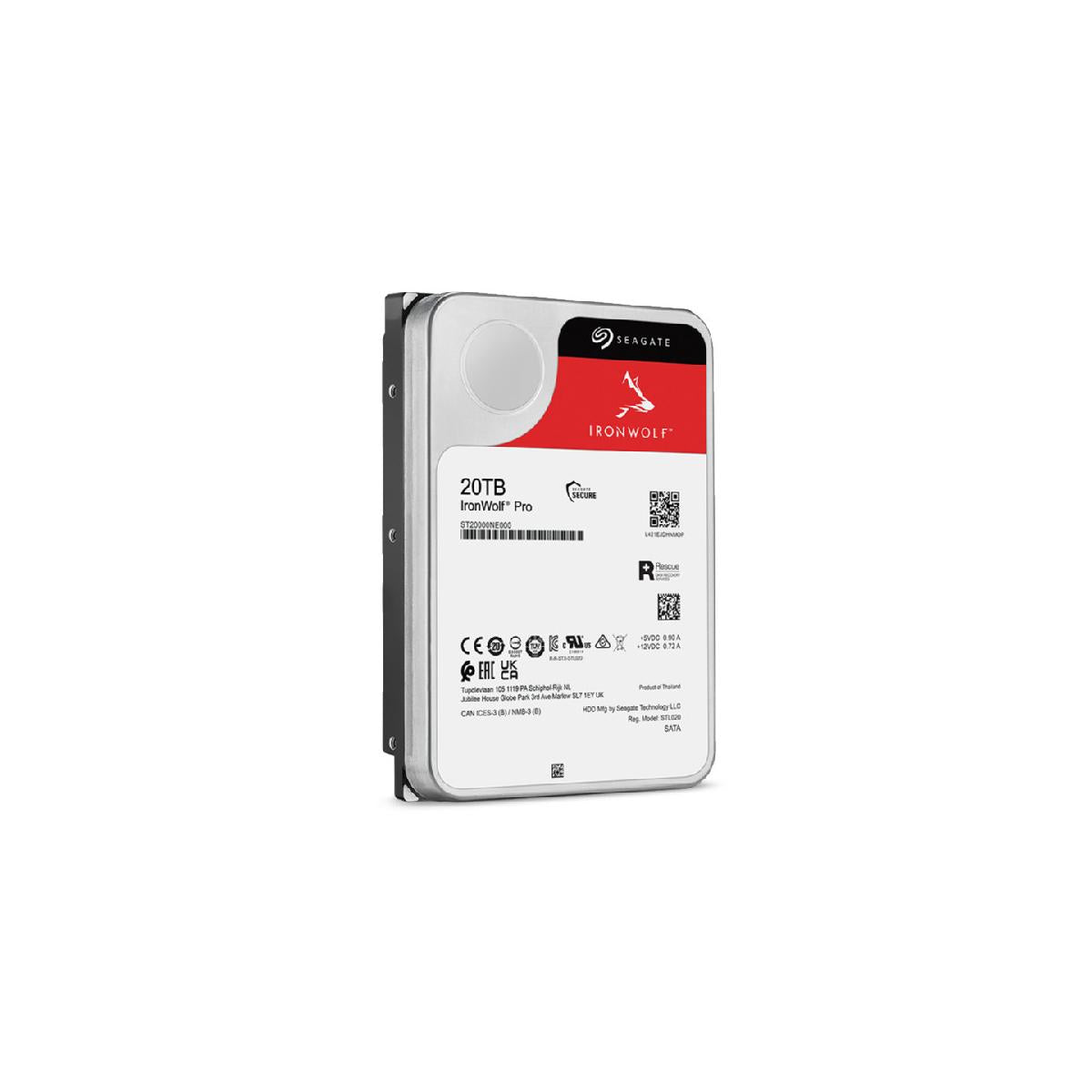 Seagate IronWolf Pro ST20000NT001 disco rigido interno 3.5" 20 TB