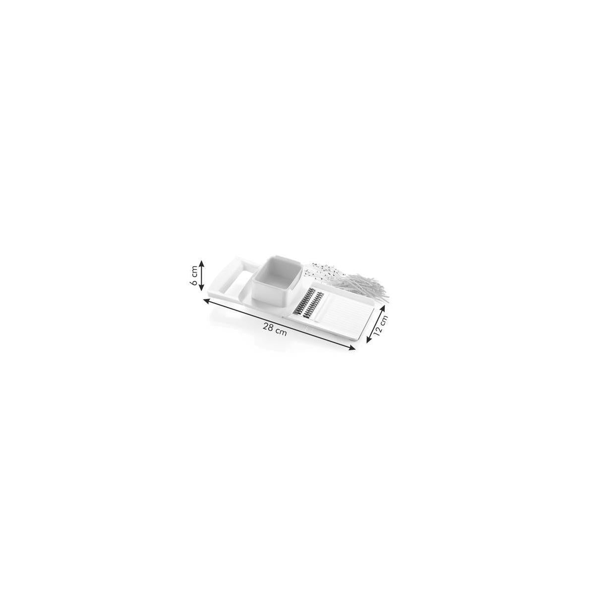 Tescoma 643854 grattugia e spiralizzatore manuali Grattugia piatta Arancione, Bianco